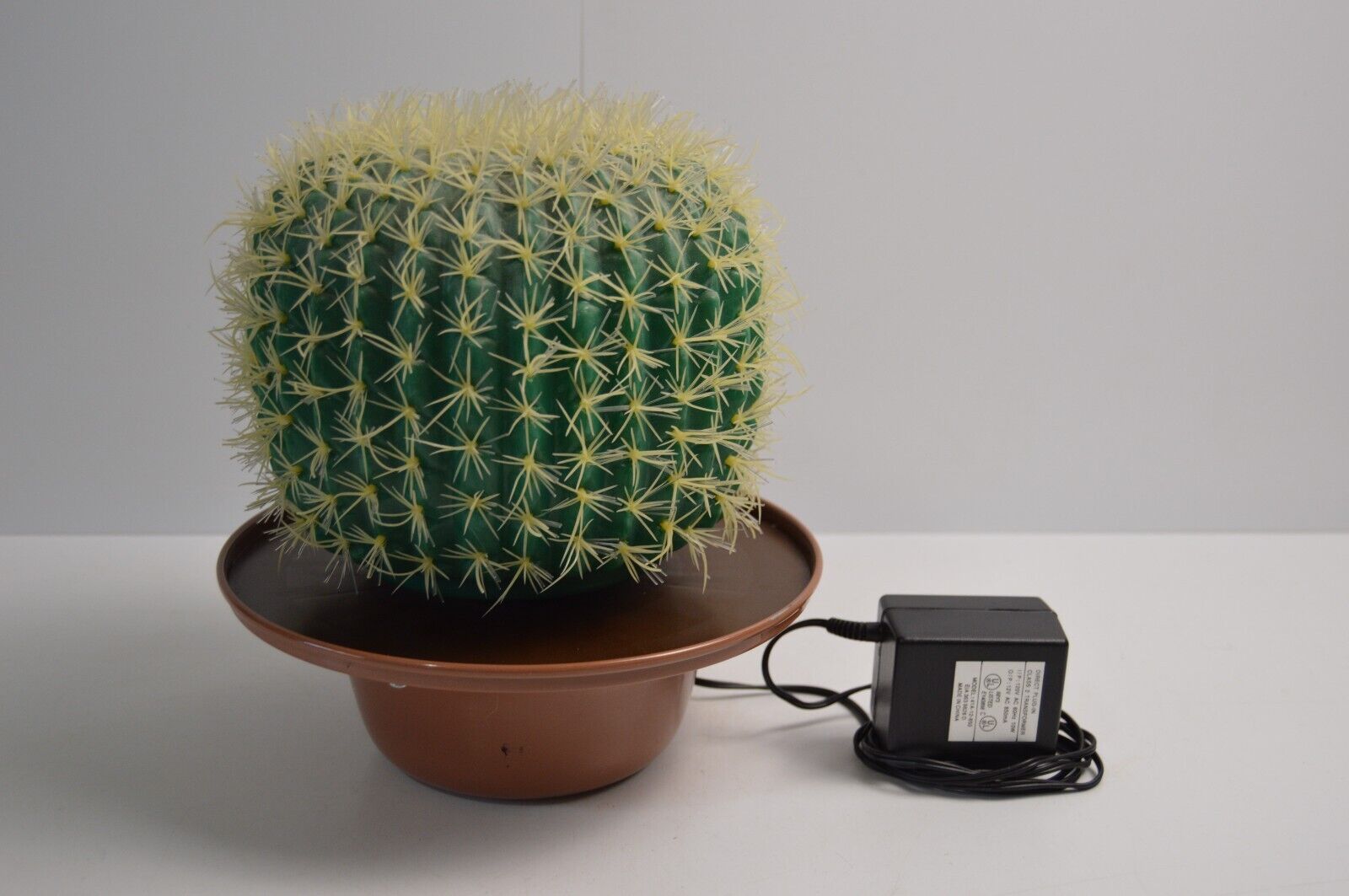Vintage Fiber Optic Cactus Light Up WORKS Collectible Southwest Home Decor Lamp