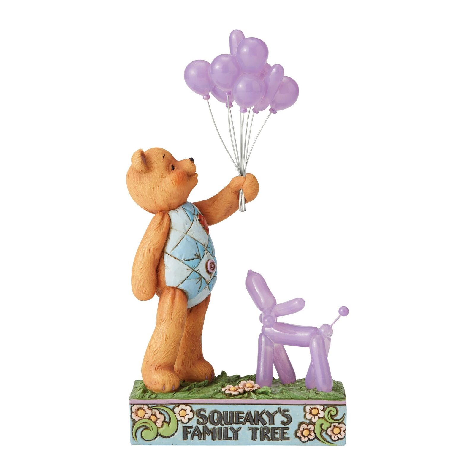 Enesco Jim Shore Button and Squeaky Balloon Animal Family Tree Figurine 8.39 In.