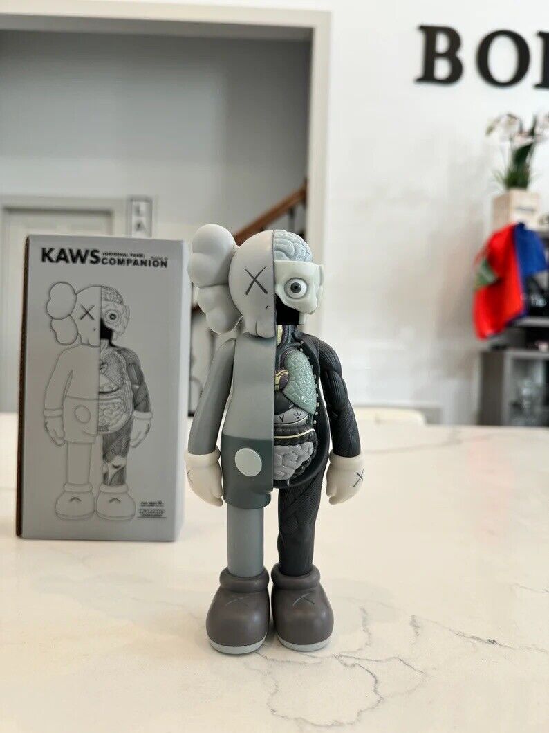 37cm Gray Kaws Companion Flayed Open Edition Figure  Art Home Deco