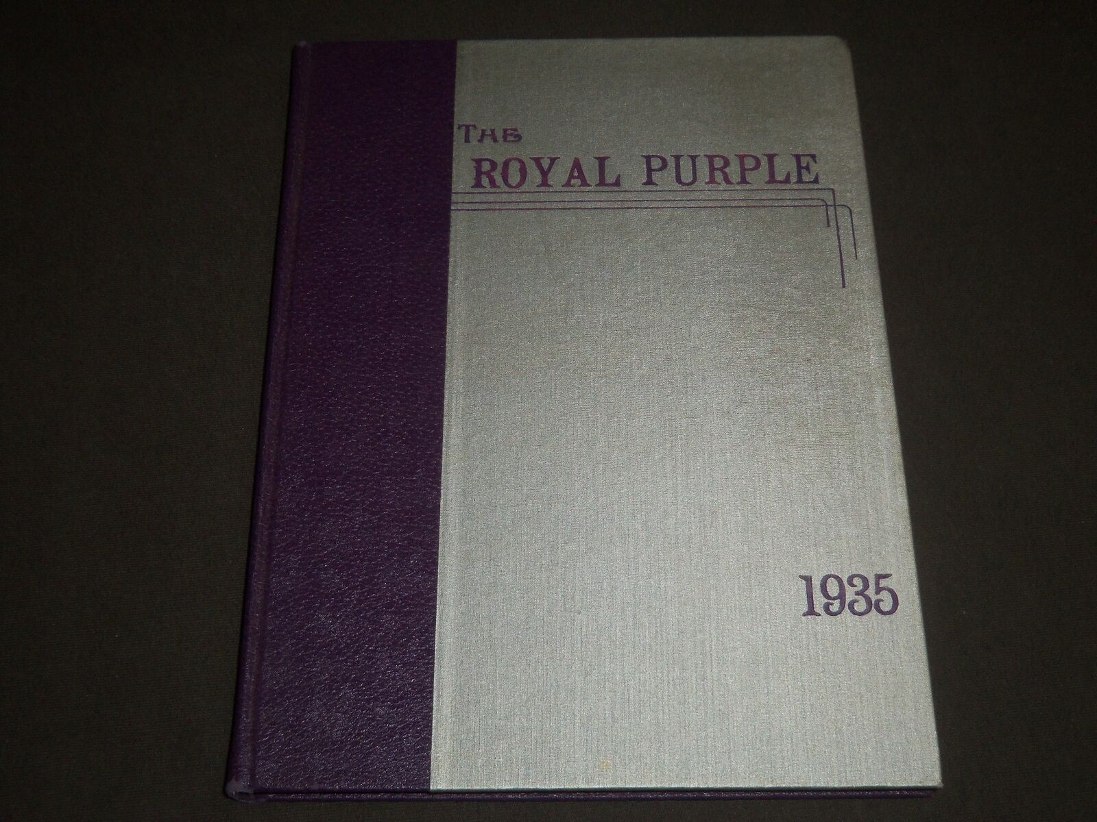 1935 ROYAL PURPLE CORNELL COLLEGE YEARBOOK - MT. VERNON IOWA - YB 1216
