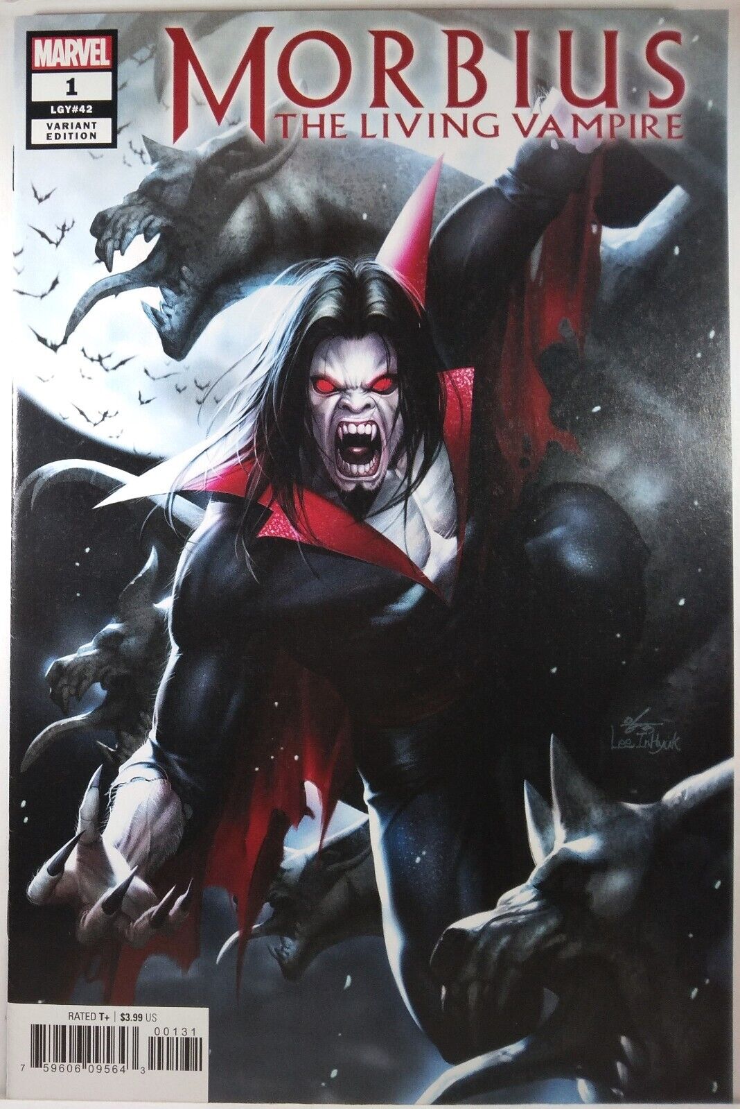 🔥 MORBIUS THE LIVING VAMPIRE #1 INHYUK LEE 1:50 VARIANT Spider-Man Blood Hunt
