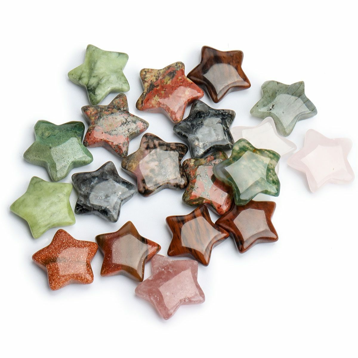 10x/Set Natural Healing Crystal Gemstones Reiki Chakra Collection Stone Specimen