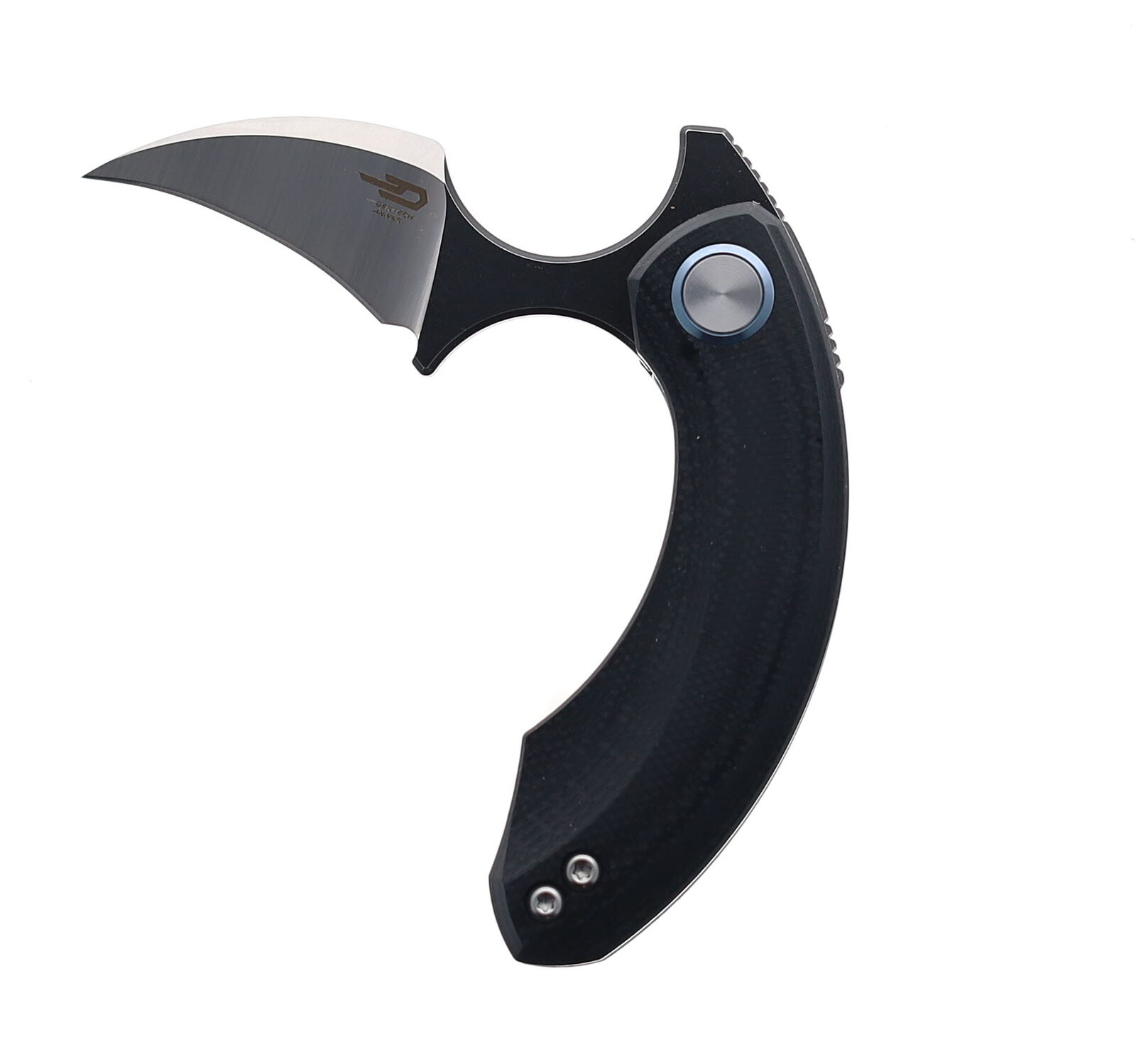 Bestech Strelit Folding Knife Black G10 Handle 14C28N Plain Edge BG52A-2