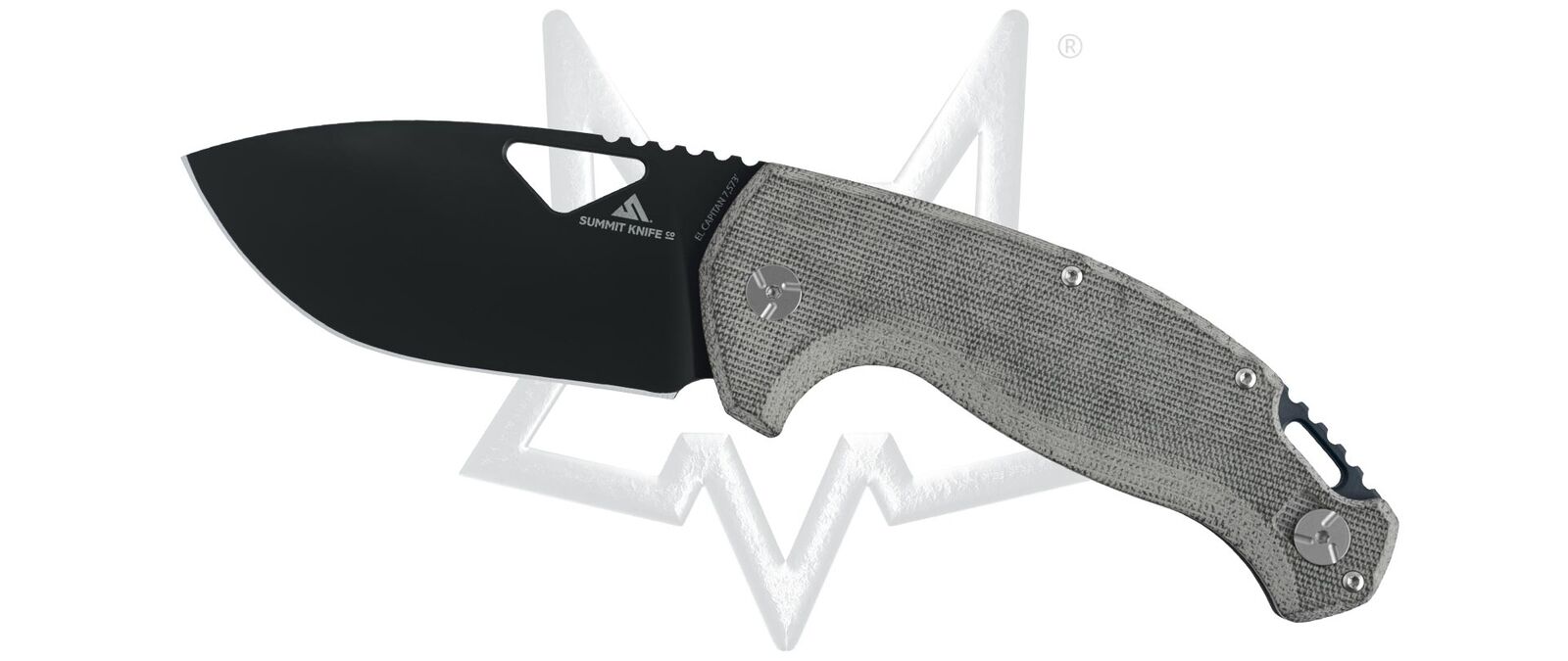 Fox Knives El Capitan Frame Lock SK-02 PVD D2 Steel/Gray Micarta/Aluminum