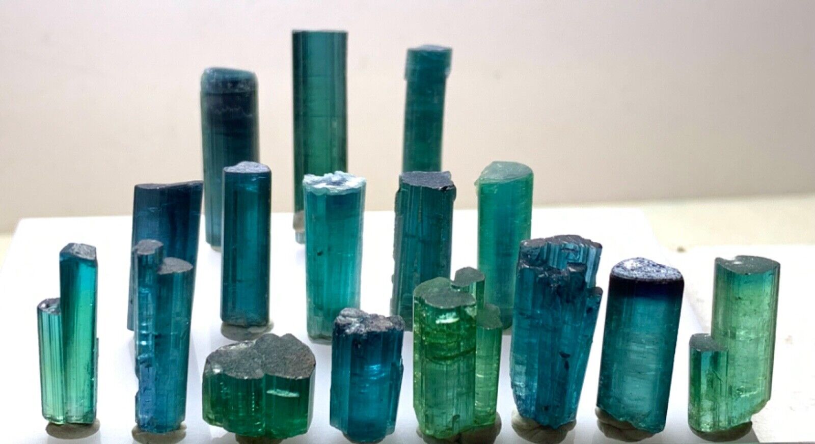 100.45 Ct Blue Colour Well Terminated Tourmaline Crystals From Afghanistan