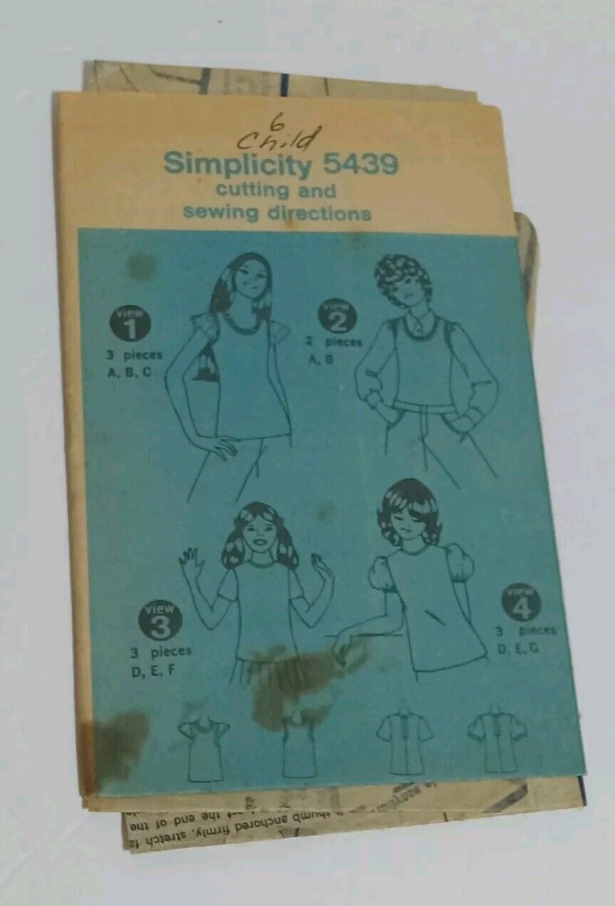 Simplicity Pattern 5515 Miss Size 18 Bust 40\