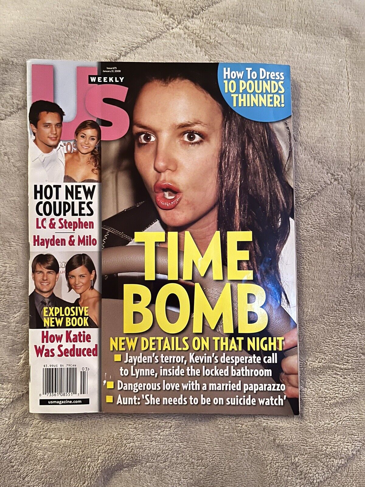 US Weekly January 21, 2008 “Time Bomb” Britney Spears