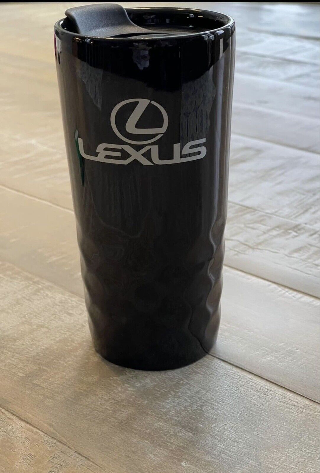 LEXUS Automobile H2GO Salerno Ceramic Black Tumbler Advertising Coffee Mug 15.2