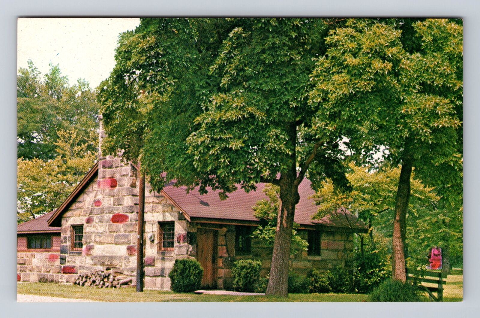 Gnadenhutten OH-Ohio, Historic Museum In Tuscarawas County, Vintage Postcard