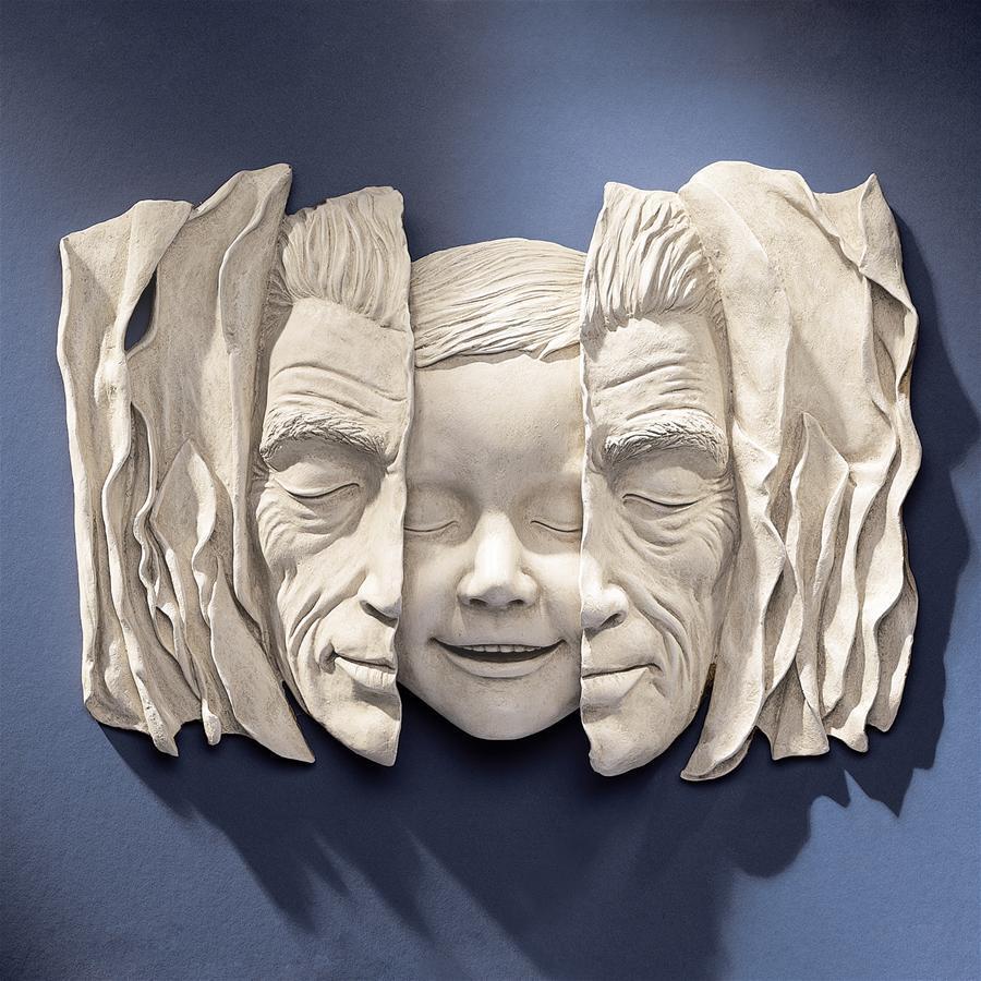 The Child Within Us All Thought Provoking Layers of Age Gallery Wall Sculpture