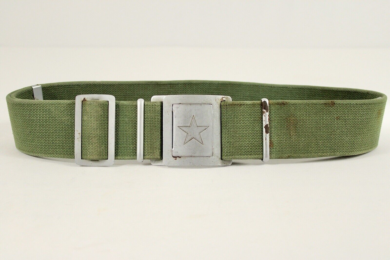 North Vietnamese Army / Viet Cong Reed-green Equipment Belt With Star Buckle.