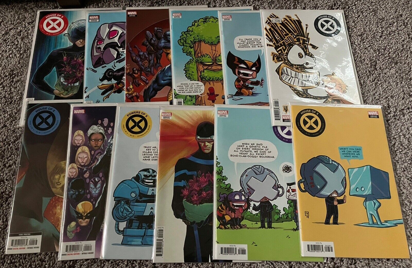 House & Powers of X #1-6 12 Comic FULL RUN Skottie Young Variants All NM