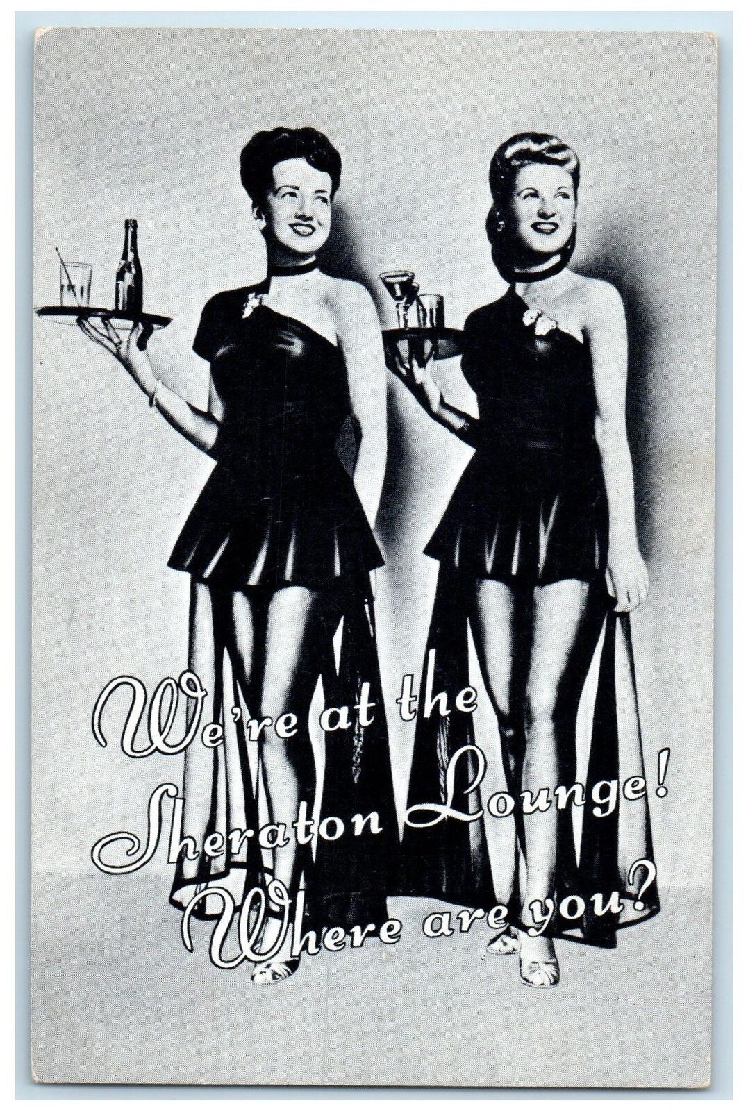 c1960's A Sheraton Hotel Women Sheraton Lounge Boston Massachusetts MA Postcard
