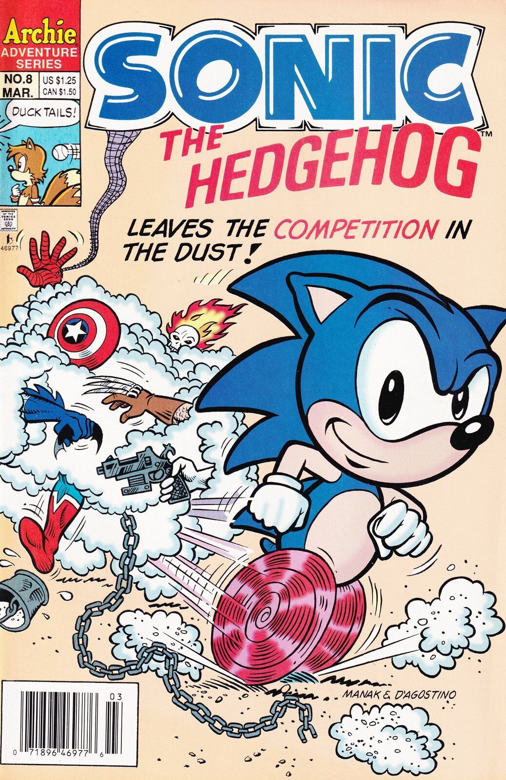 Sonic the Hedgehog #8 Newsstand Cover Archie Comics