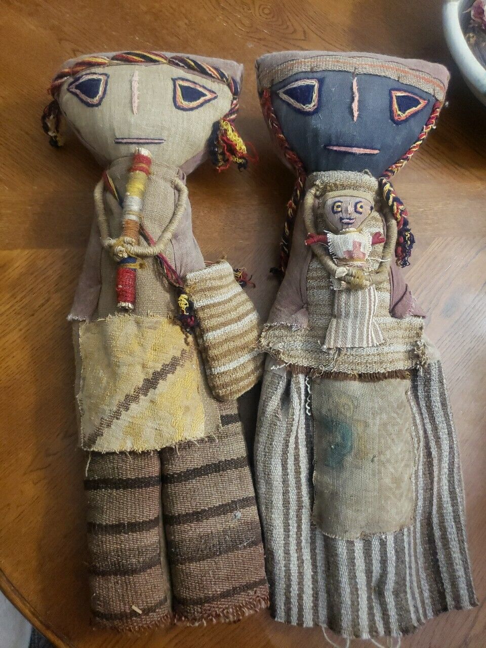 Peruvian Funerary/Chancay Dolls Large Vintage