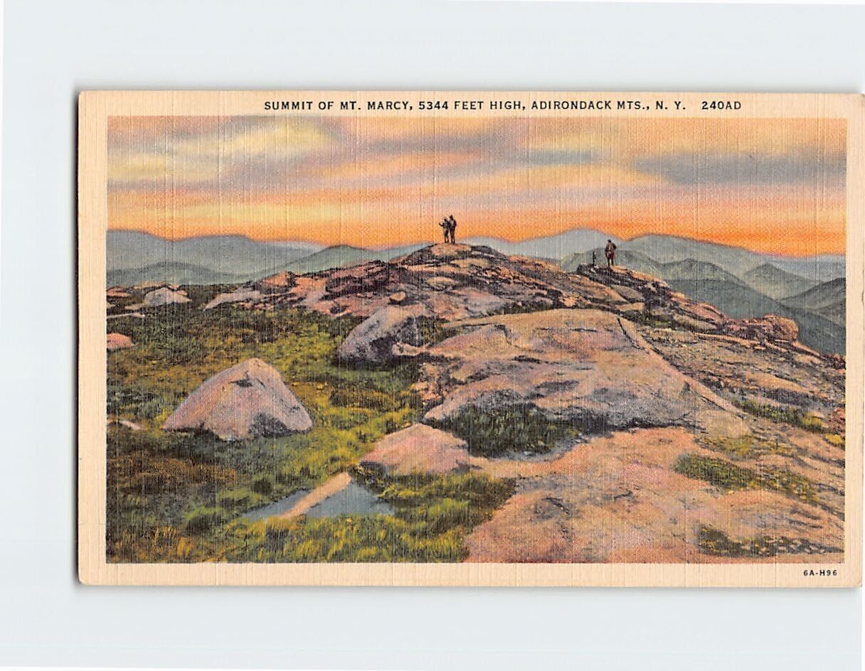 Postcard Summit of Mount Marcy Adirondack Mountains New York USA North America