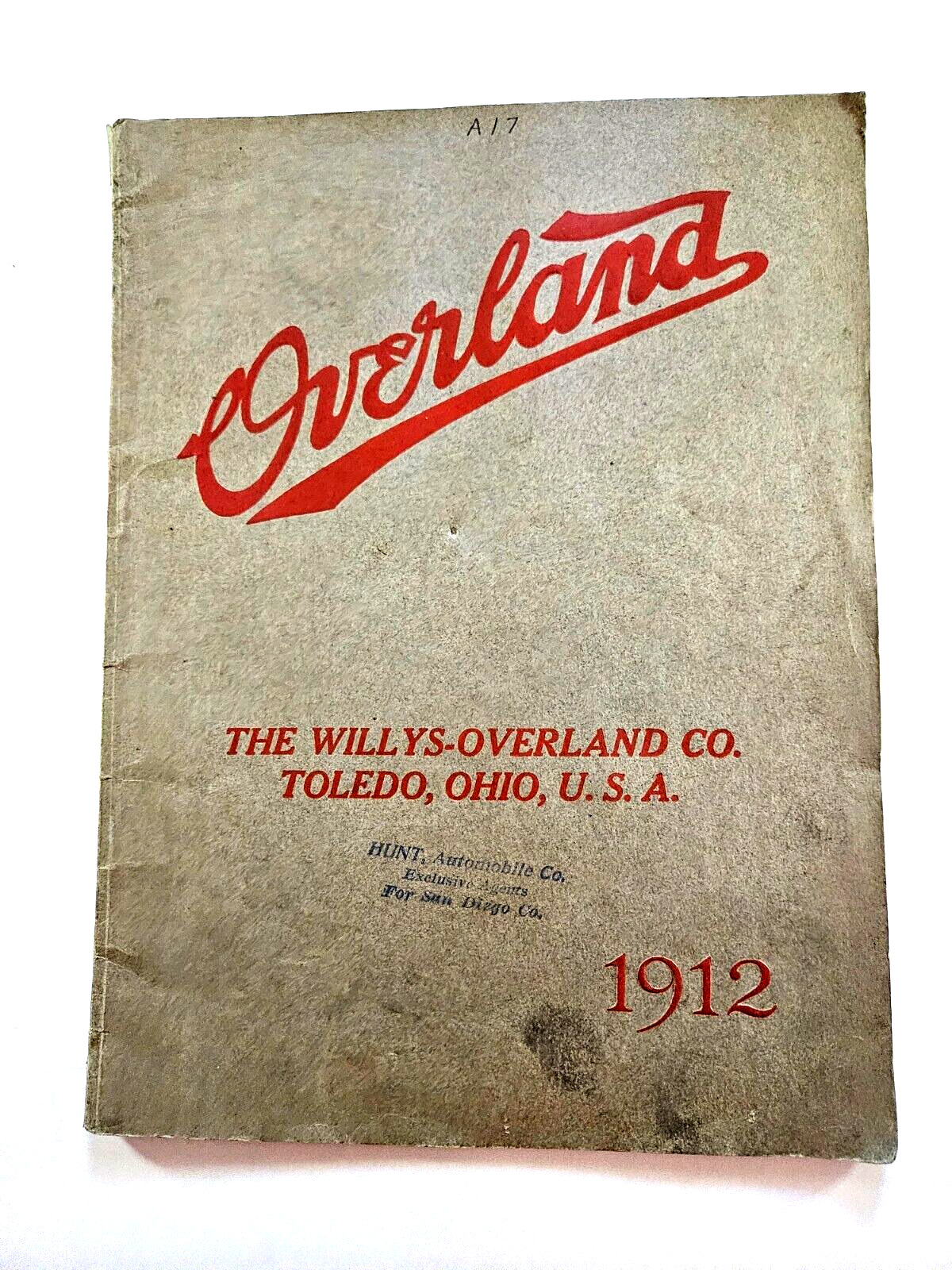 Overland The Willys-Overland Co. Toledo, Ohio, U.S.A. 64 Cars Antique 1912 Promo