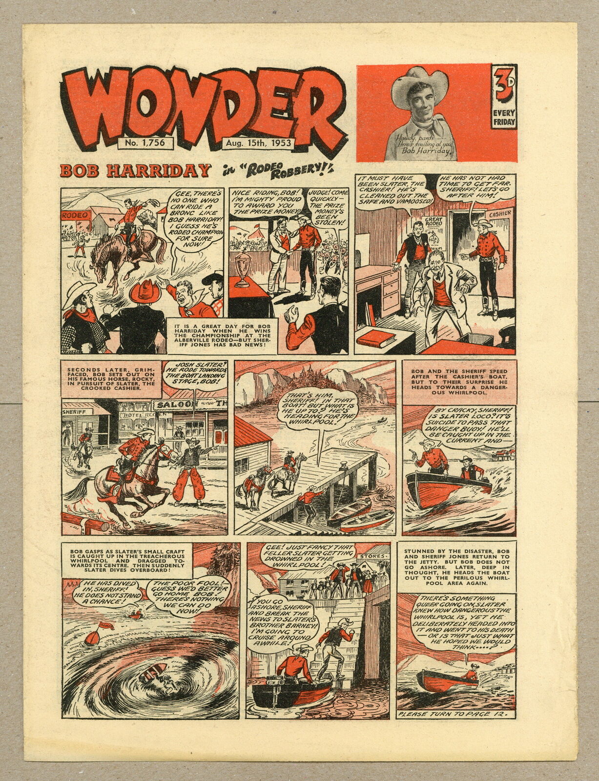 Wonder UK #1756 FN- 5.5 1953