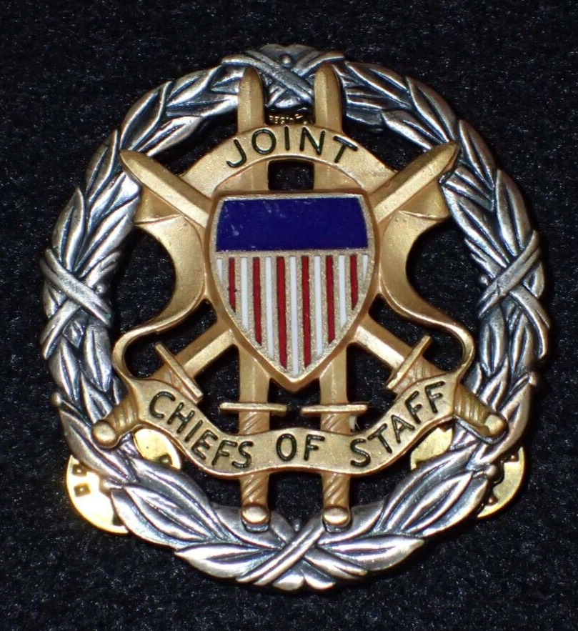 Vintage United States Defense Dept Joint Chiefs of Staff Badge Full Size LIGI