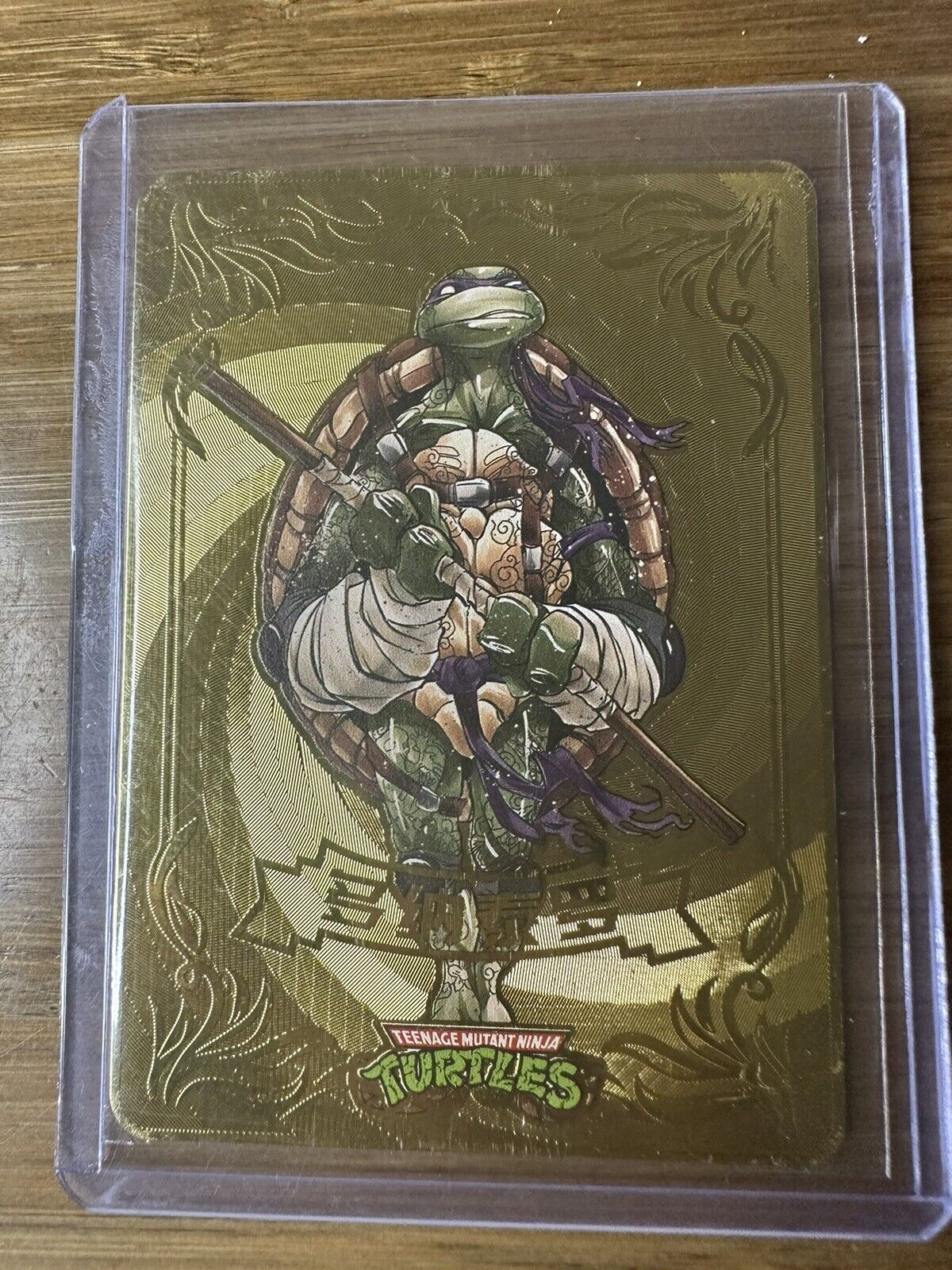 TMNT Rise Of The Ninja Turtles 2023 Donatello Gold Metal Card #d 30/100 RZSG 5/9