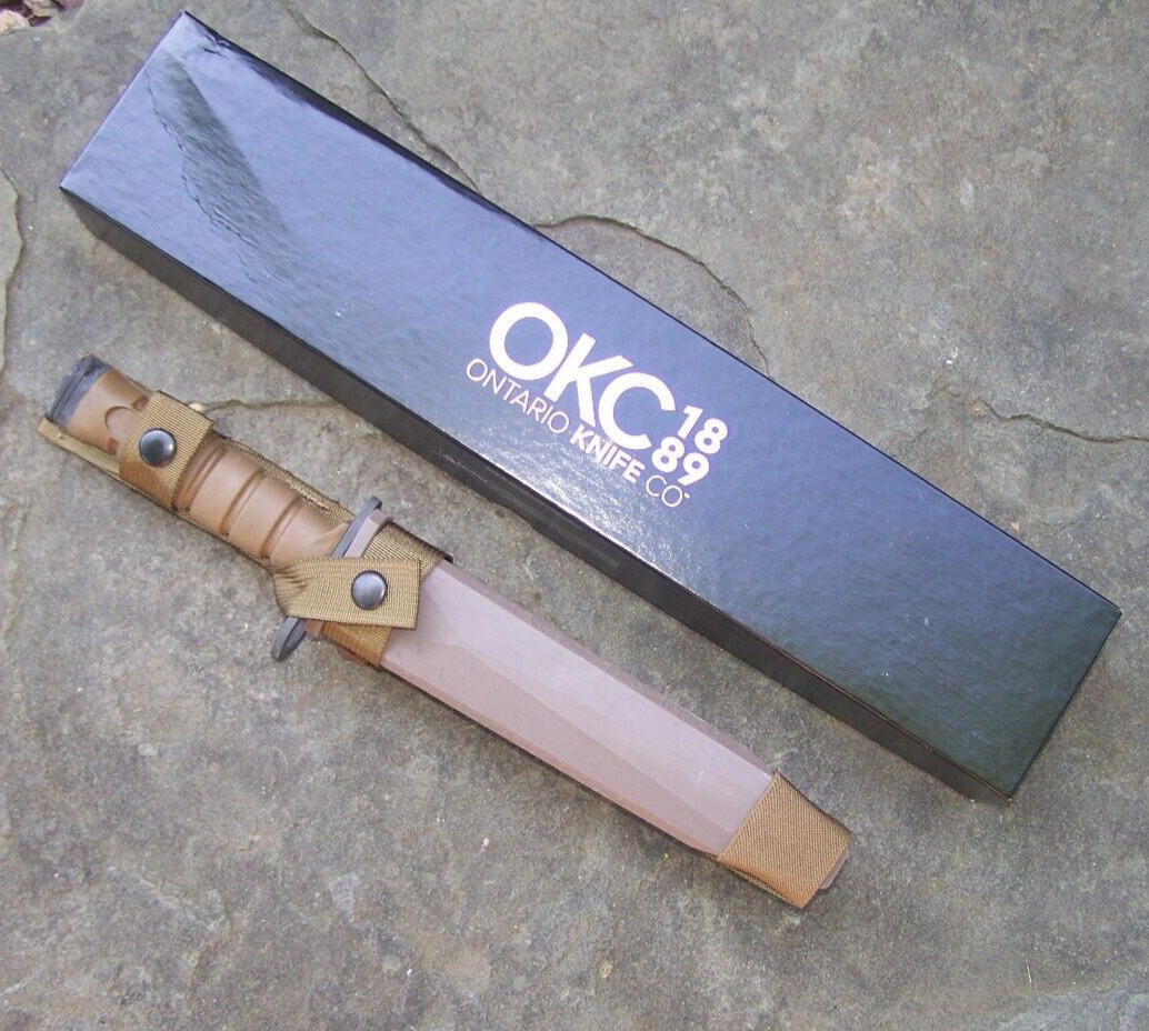 Vintage Knife Bayonet OKC Army OKC3 & Sheath Military Ontario Genuine USA