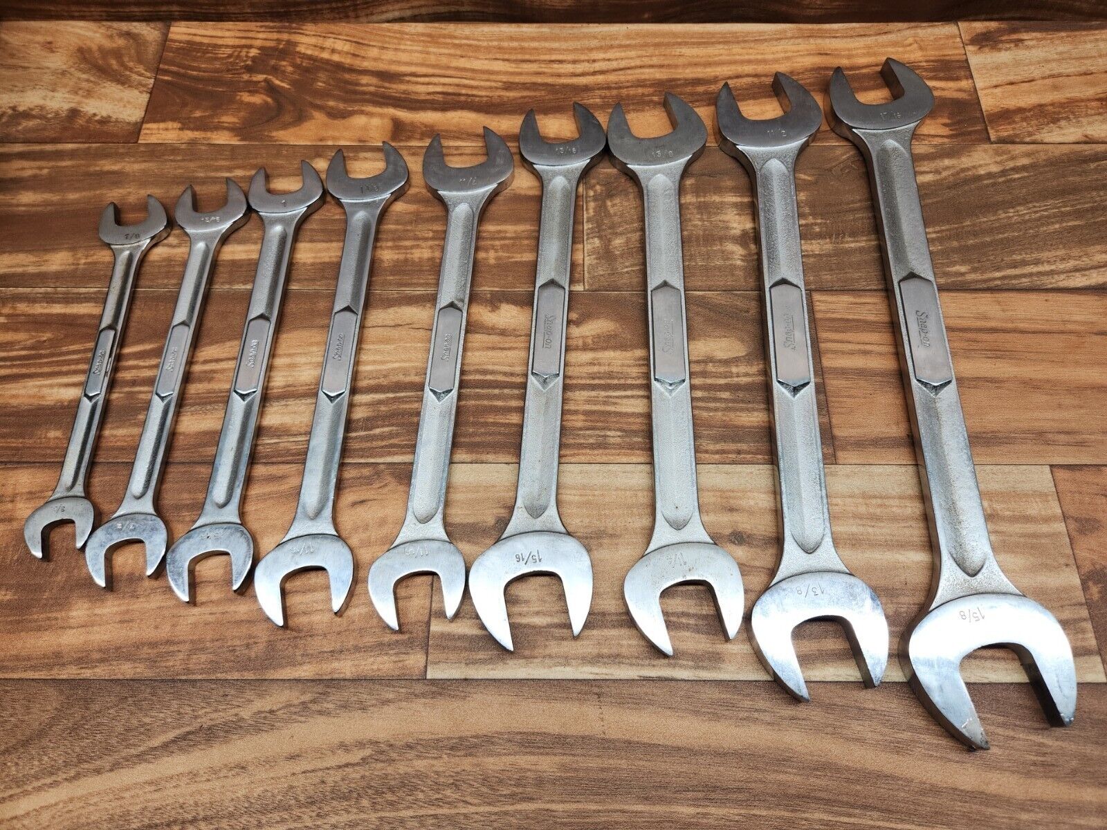 Snap-On 9pc SAE Open End SAE VS Wrenches Underline 3/4 to 1 5/8 equipment diesel