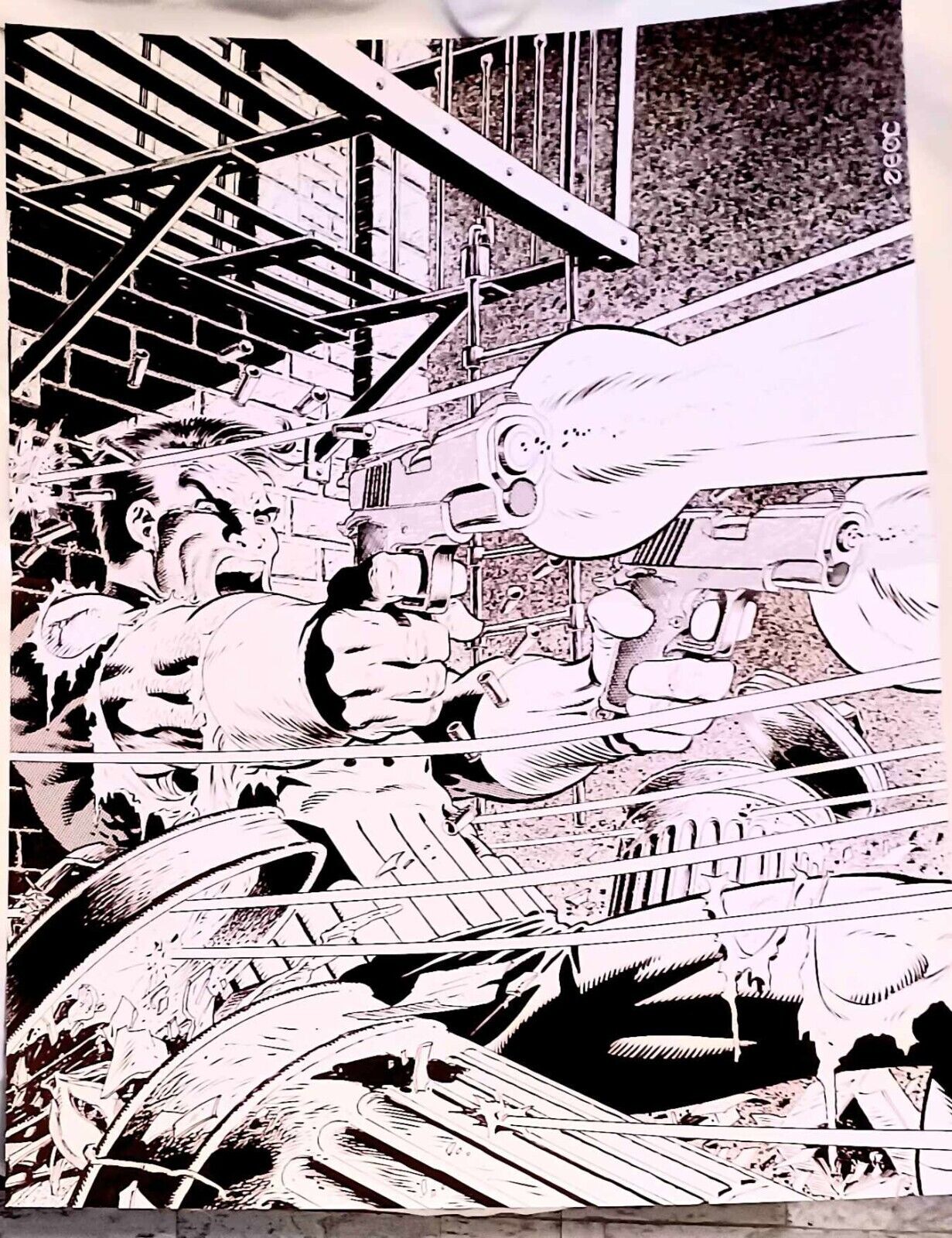 Punisher #1 by Mike Zeck Large 17x23 Original Art Poster Print Marvel Comics
