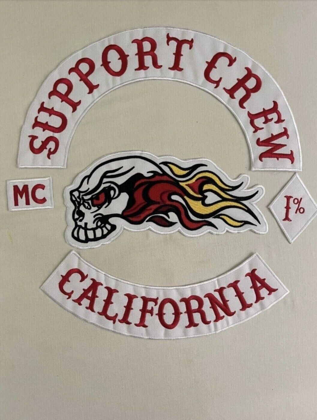 Support crew California and Arizona choose one mc 35cm iron on embroidered set