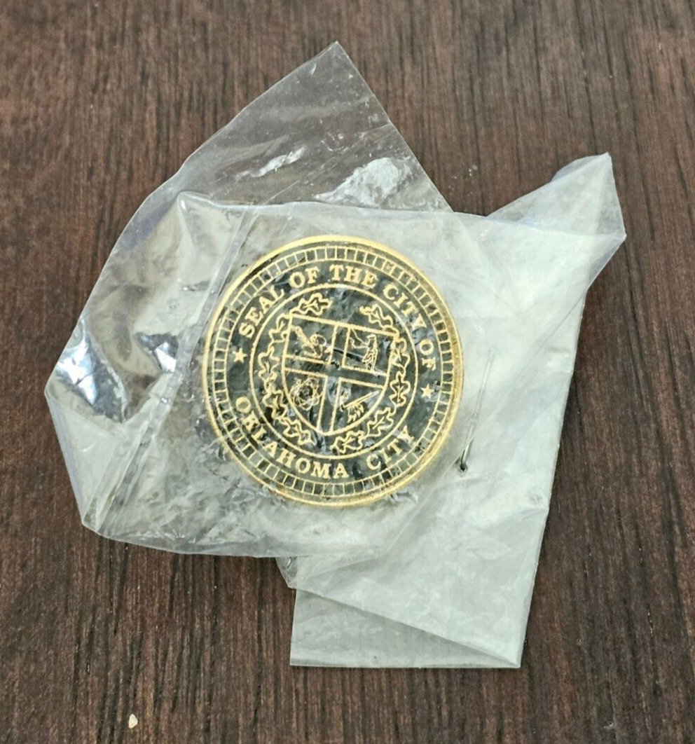 Seal of the City of Oklahoma City Lapel Pin NOS
