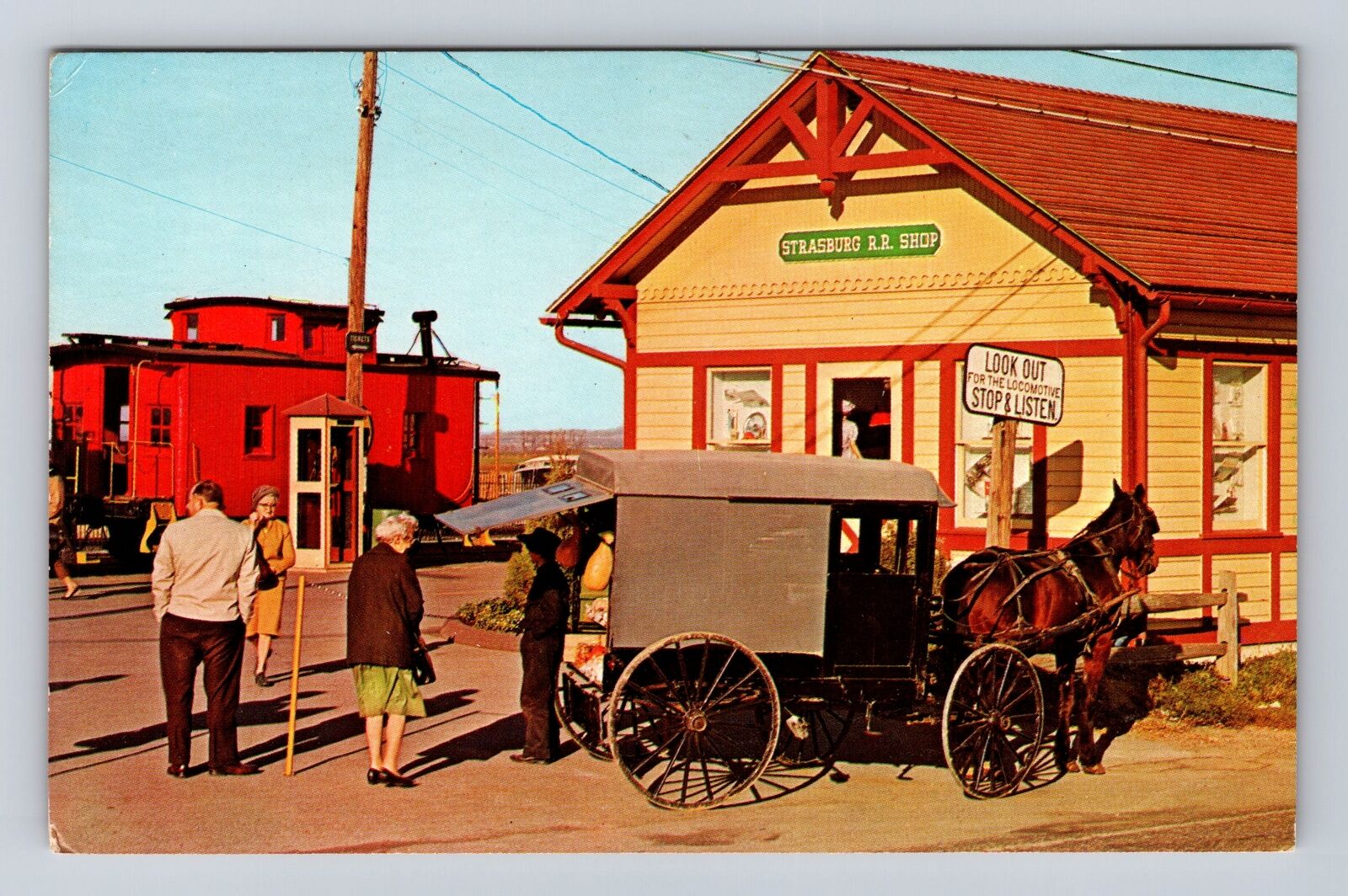 Strasburg PA-Pennsylvania, The Strasburg Rail Road, Vintage Souvenir Postcard