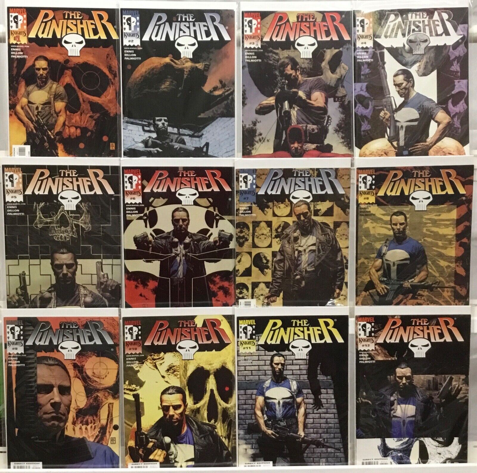 Marvel Comics Marvel Knights The Punisher #1-12 Complete Set VF/NM 2000