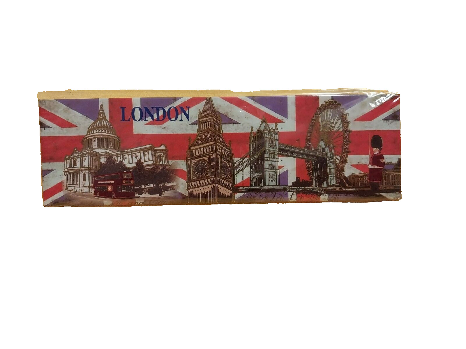London Landmarks Sturdy Fridge Magnet New 6.75 in x 2 in