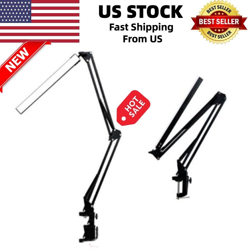 Wholesale X 10Pack Adjustable Metal Swing Arm Desk Lamp with Clamp,Eye-Caring