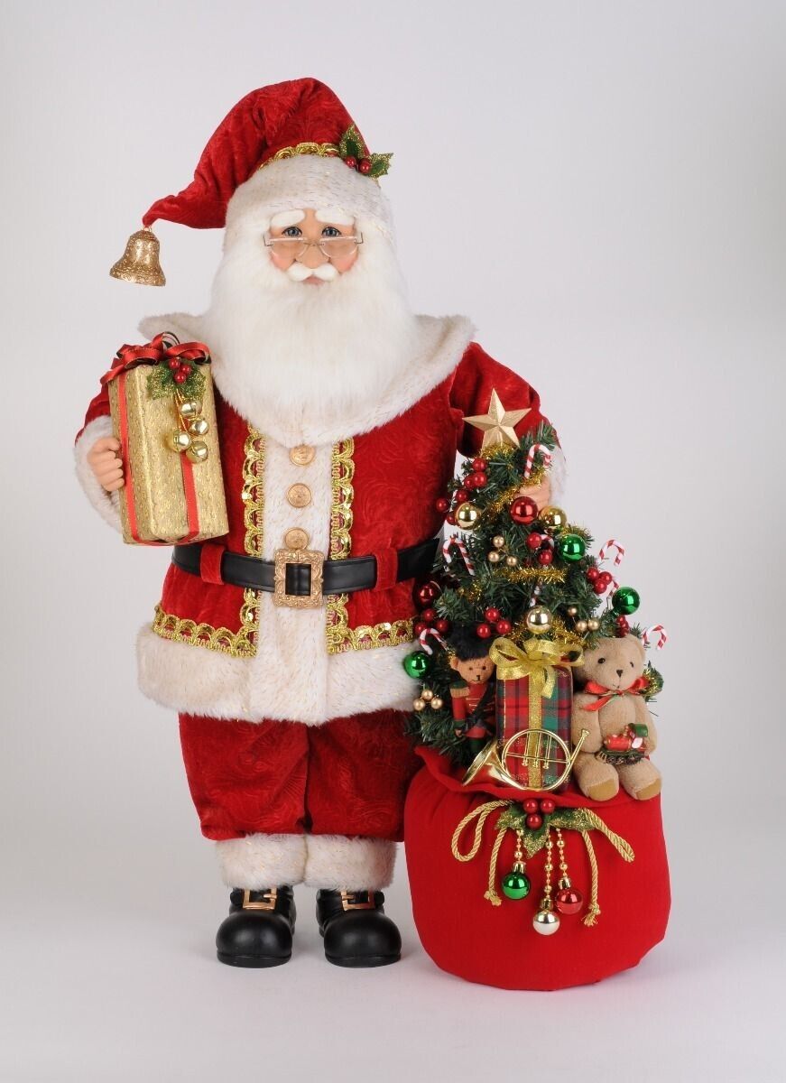 Karen Didion Originals Collectible The Lighted Christmas Spirit Santa cc28-10
