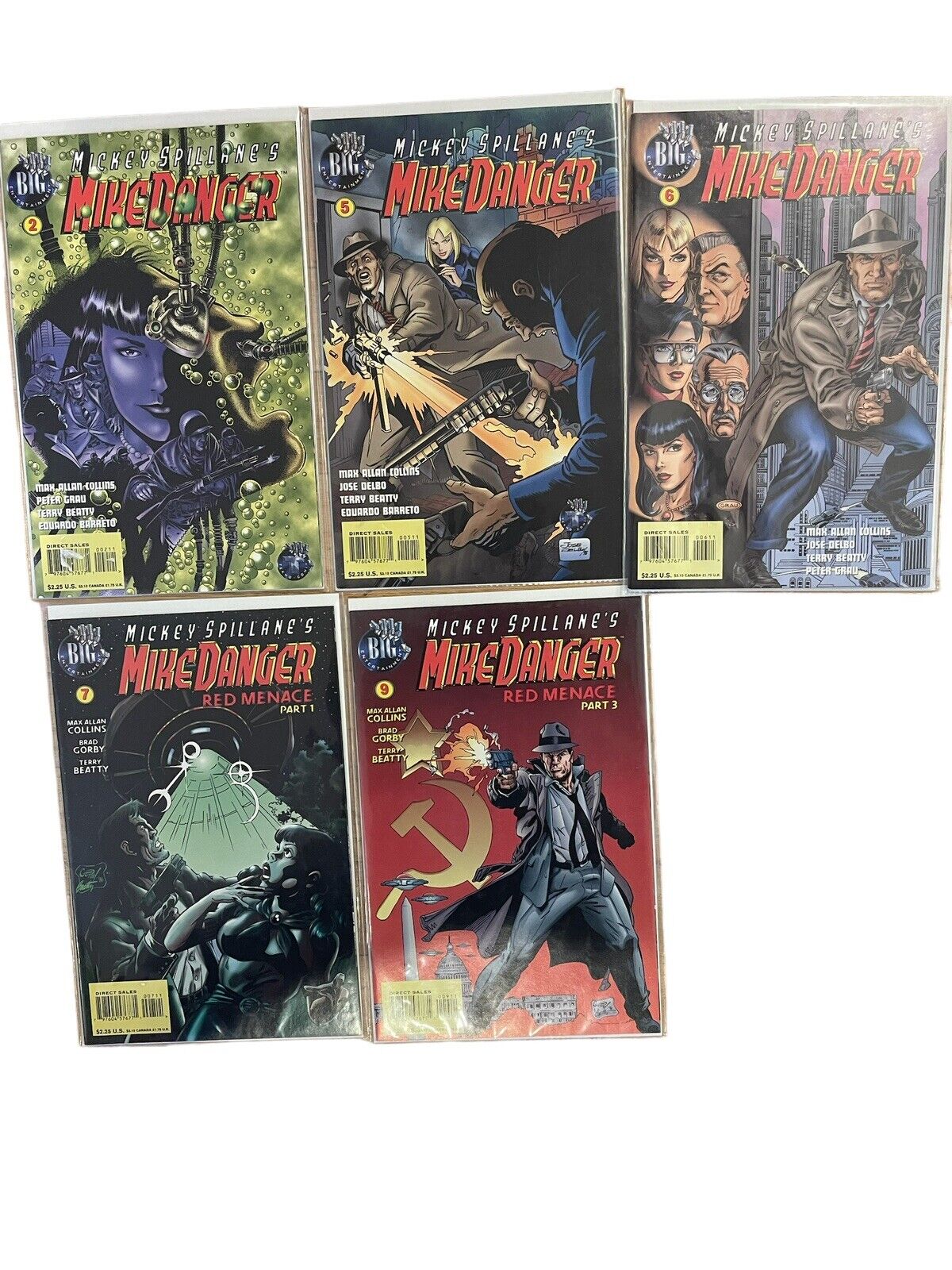 Vintage Mickey Spillane\'s Mike Danger Red Menace Part 25679 Comic Books 90s