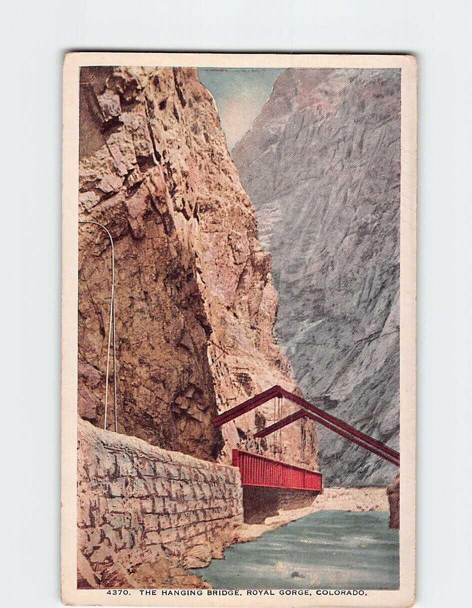 Postcard The Hanging Bridge, Royal Gorge, Colorado