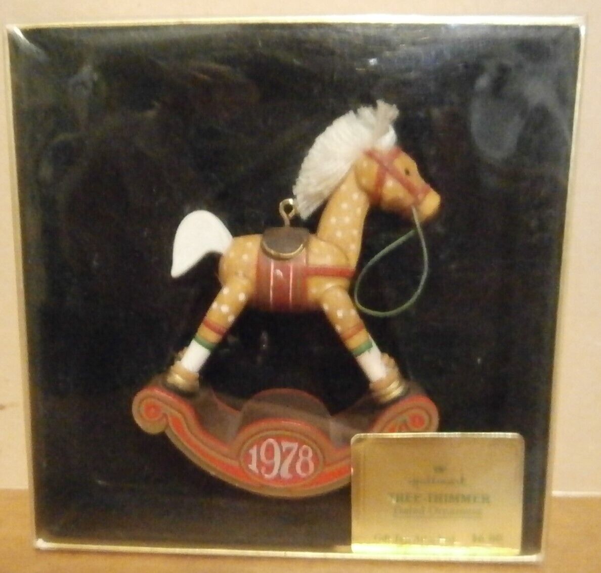 Vintage 1978 Hallmark Ornaments Wood Rocking Horse Tree Trimmer Collection