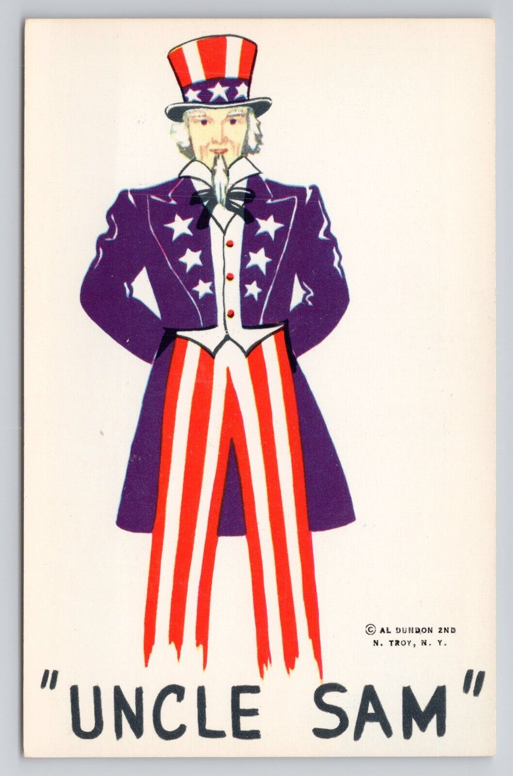 Postcard Uncle Sam