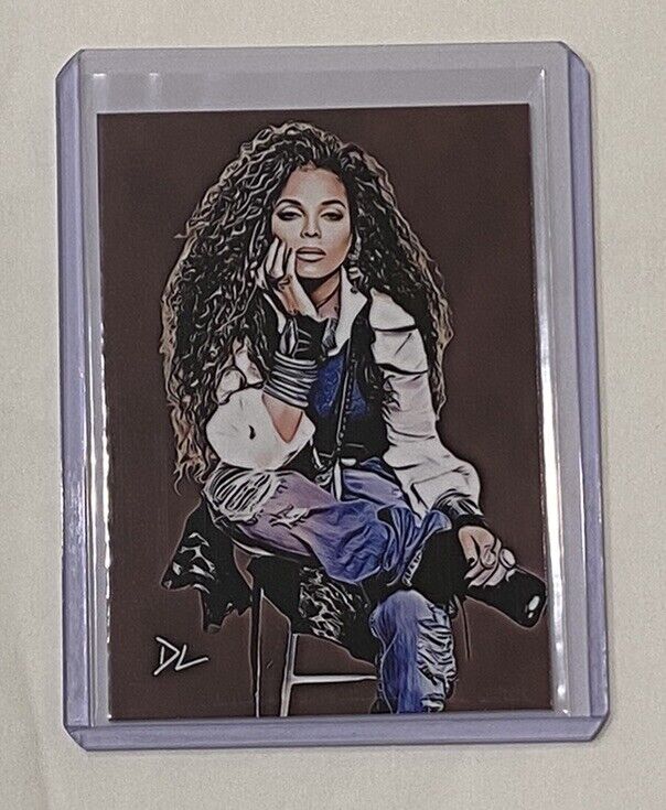 Janet Jackson Limited Edition Artist Signed “Pop Icon” Trading Card 2/10