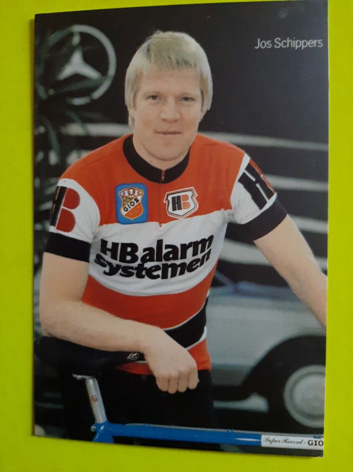 CYCLING cycling card JOS SCHIPPERS team HB ALARM SYSTEMS 1979