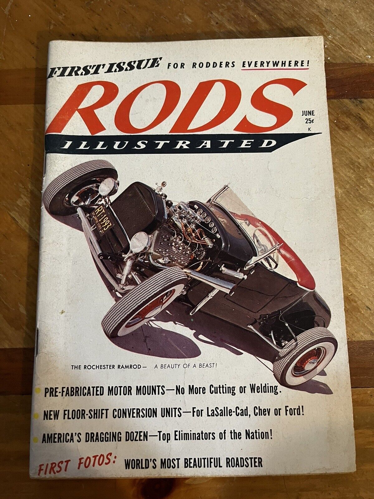 FIRST ISSUE “RODS ILLUSTRATED” JUNE 1958 MINT COND AND ORIGINAL