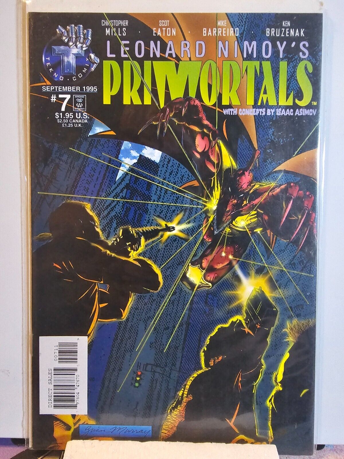 Leonard Nimoy's Primortals #7 Comic 1995 Tekno Comics