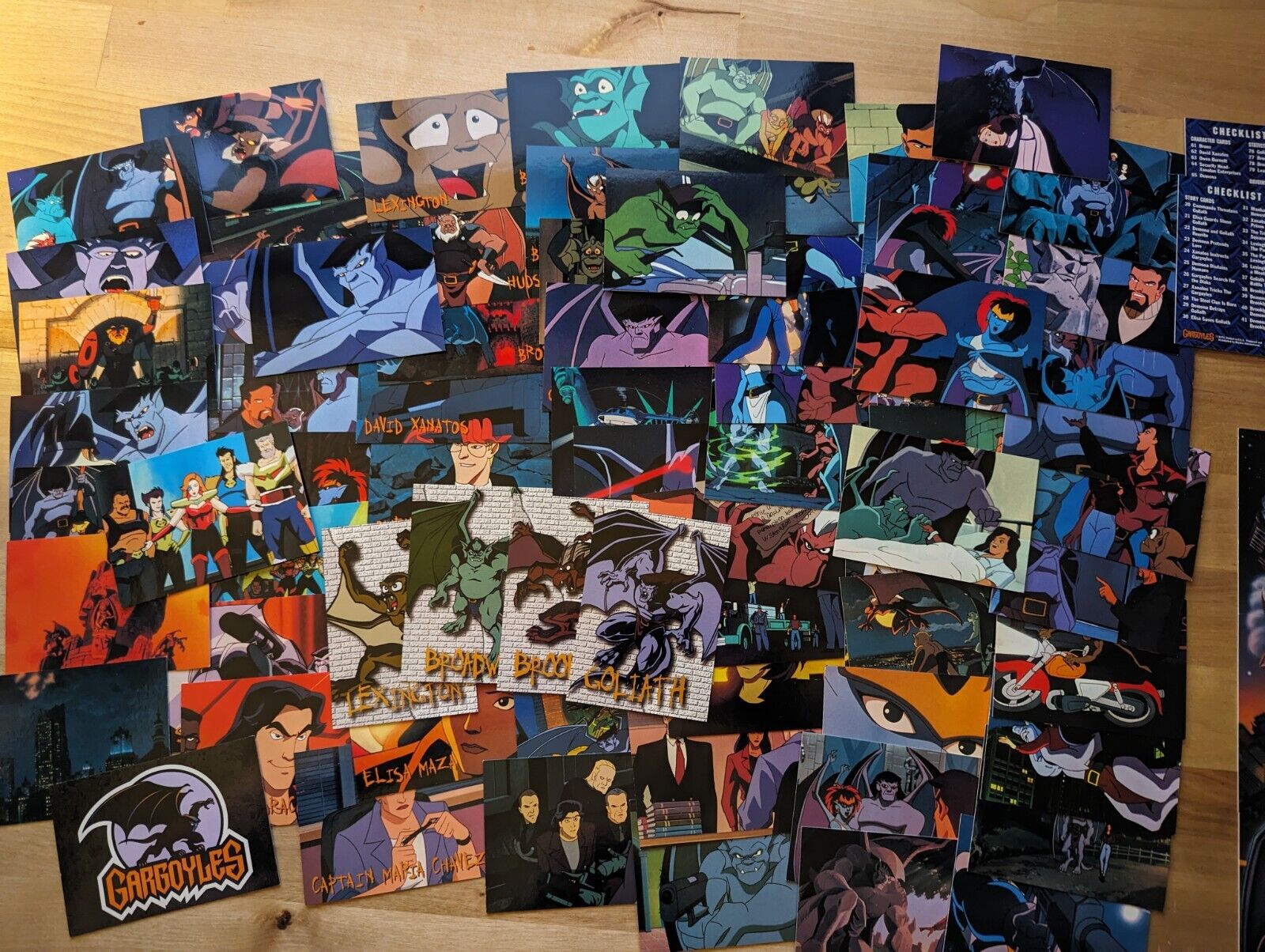 GARGOYLES TRADING CARDS SKYBOX  1995 Set + Full Art Card Poster 🔥 Rare