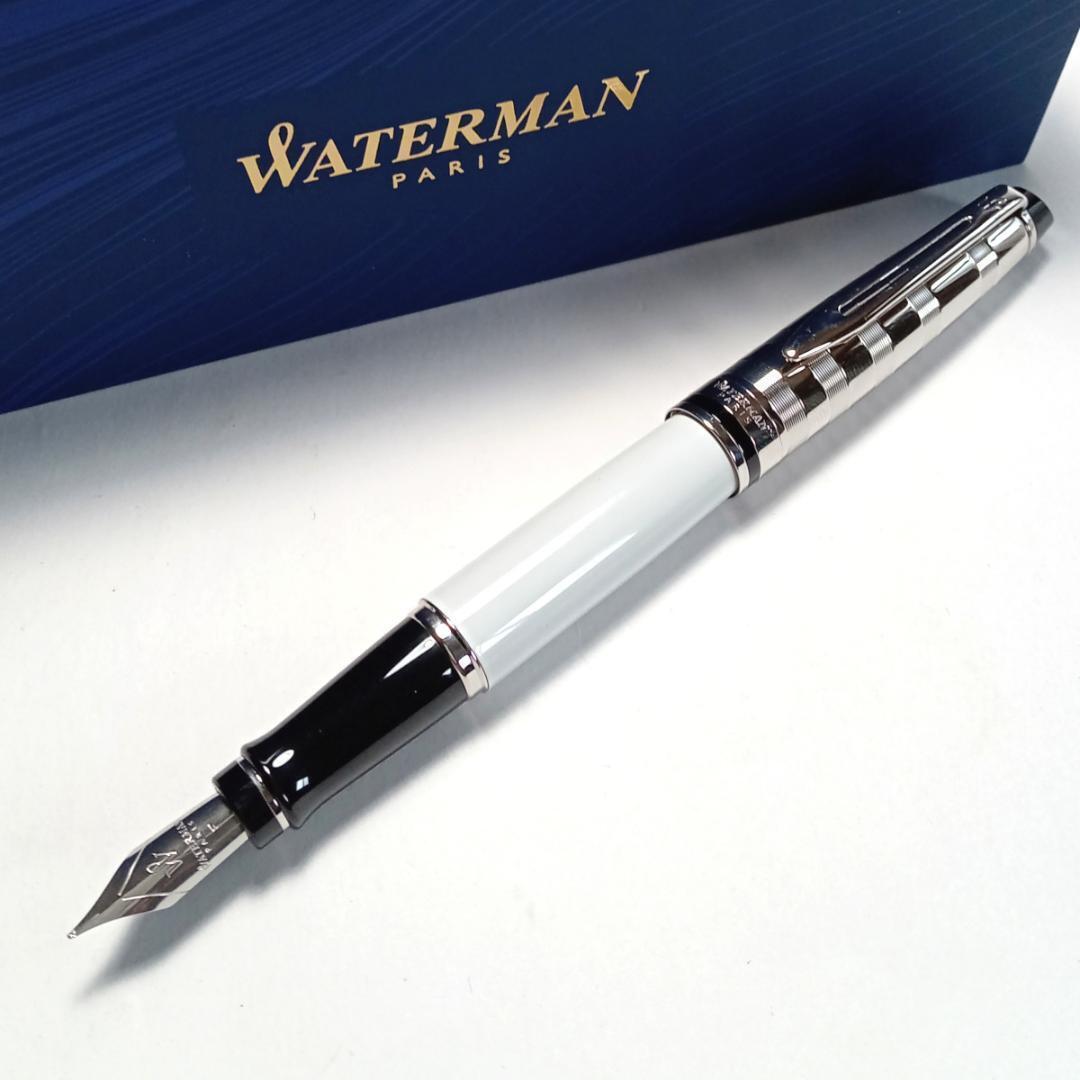 Waterman Fountain Pen Expert Deluxe White Ct F point