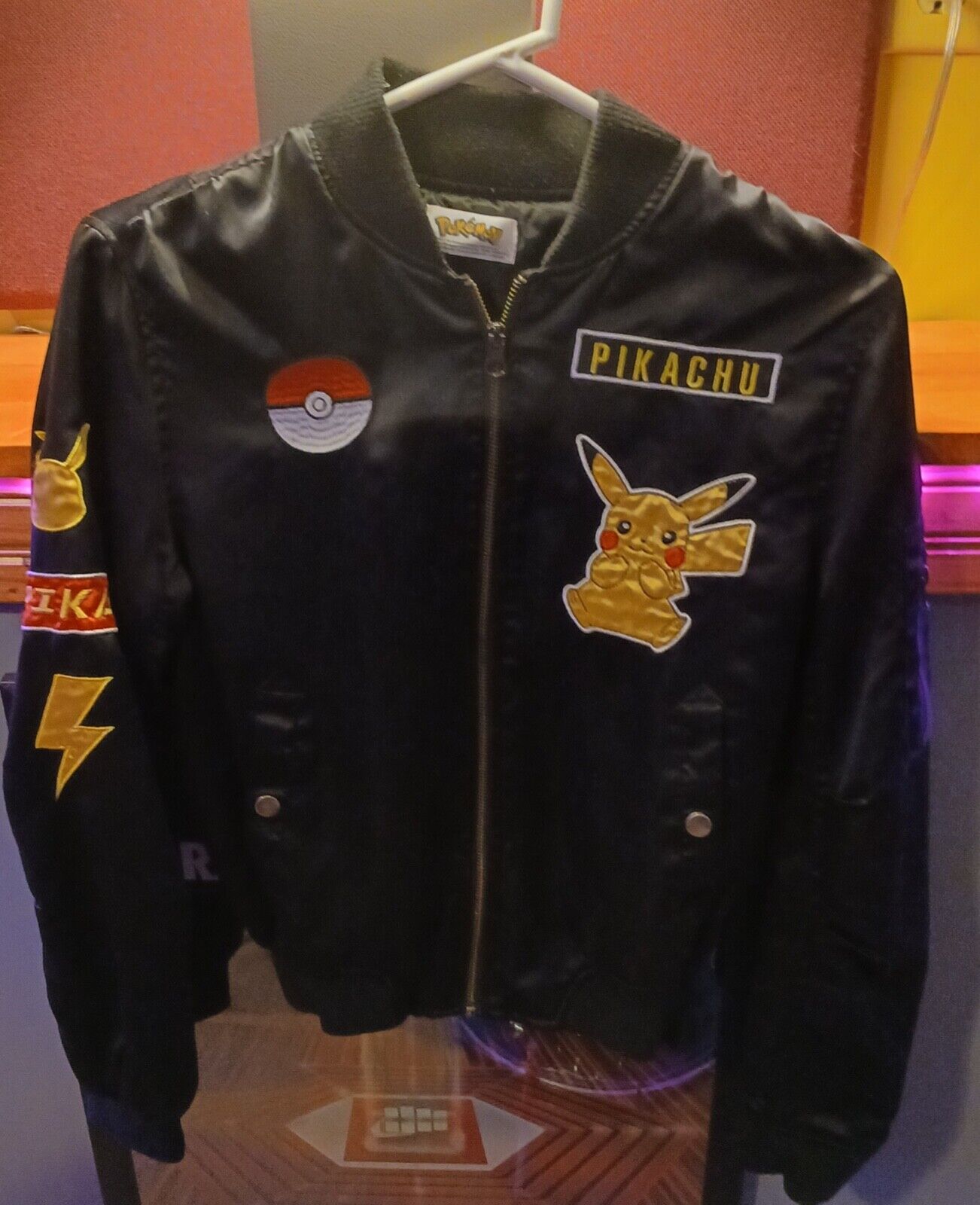 Pokemon Youth Zip Up Black Jacket- Excellent Condition, 