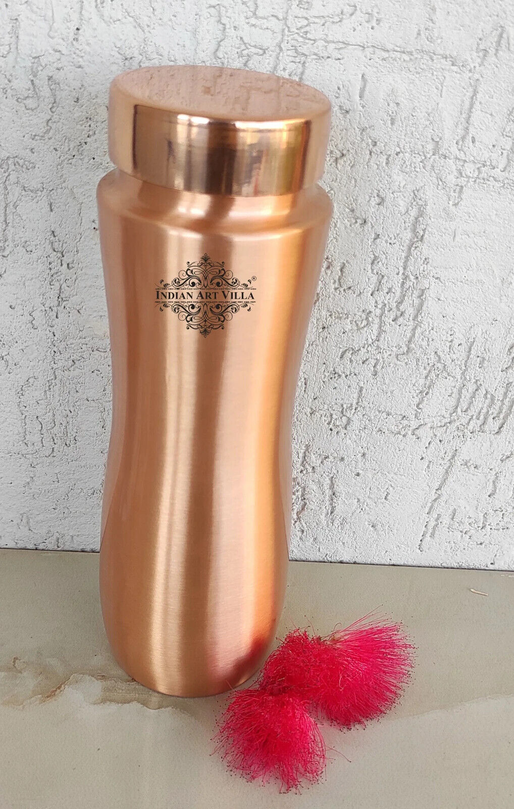 100% Pure Copper Water Bottle for Yoga / Ayurveda Health Benefits 1000 ml