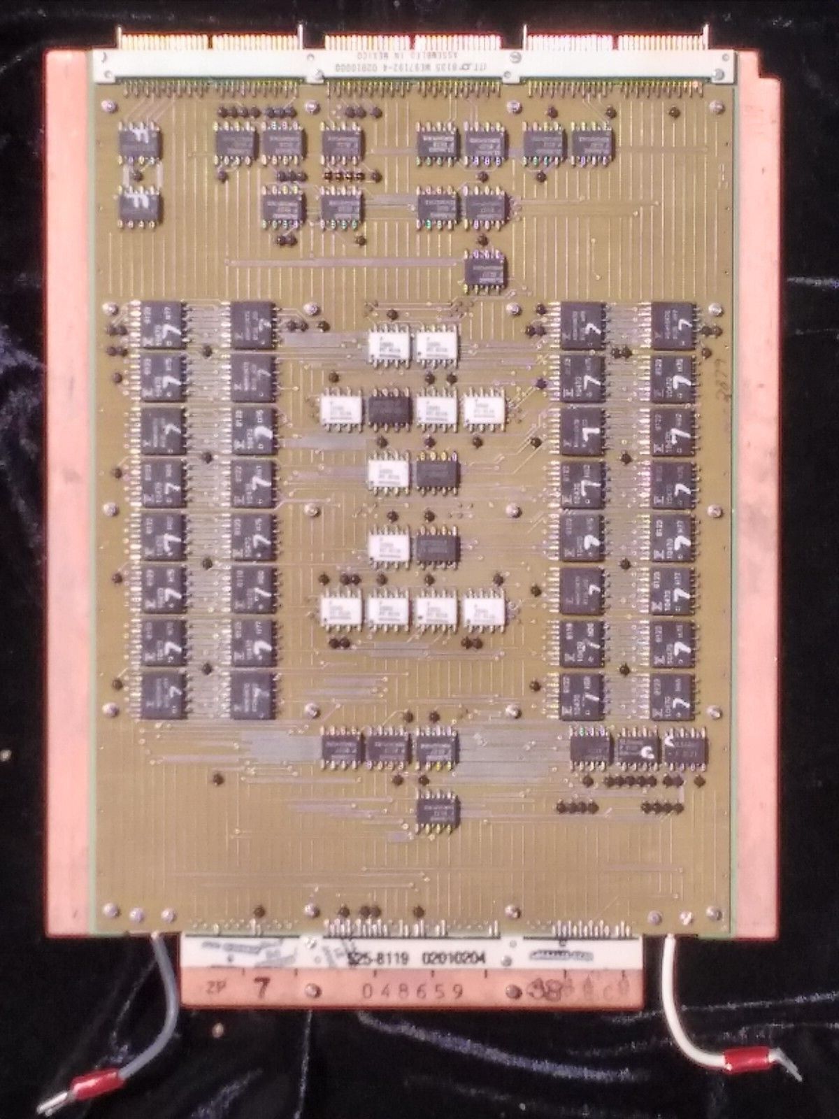 Cray-1 SuperComputer Board Memory. The connections are a Pole, not a screwed one