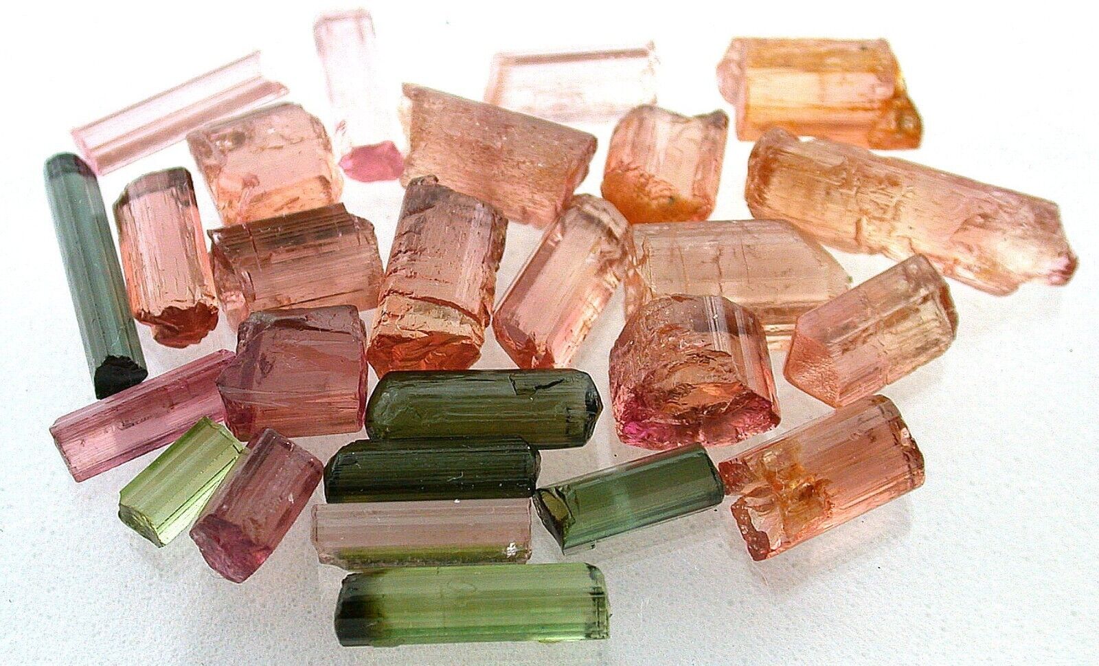 14.50 Gram 26 Assorted Color Crystals Gem Quality Facet Tourmaline Rough EBS1391