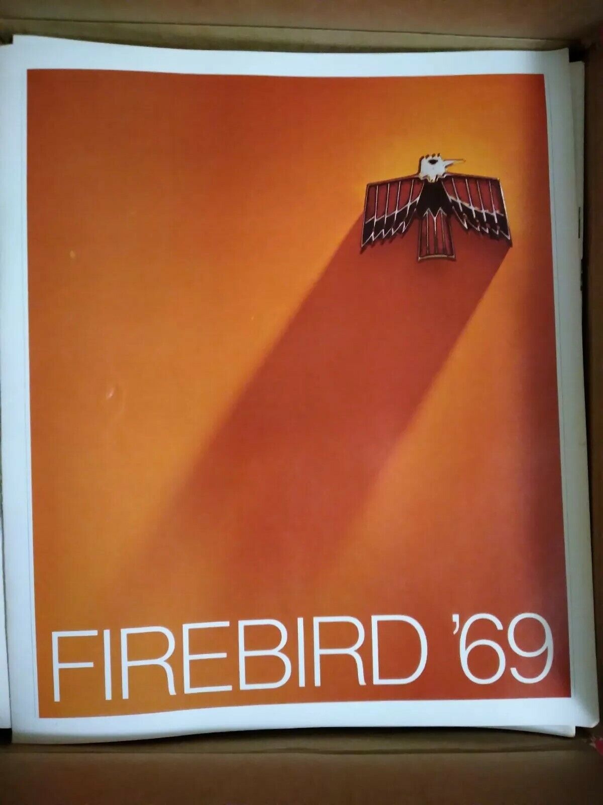 1969 Pontiac Firebird sales brochure 12 pg catalog ORIGINAL, case of 100