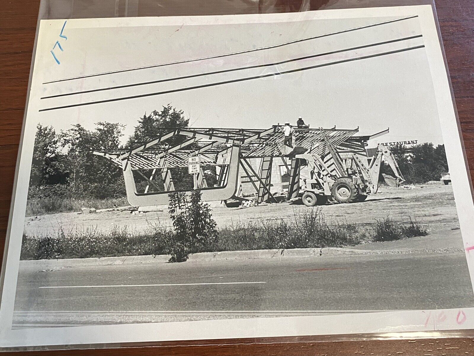 1969 Press Photo Construction of the Neba Restaurant in Elsmere, New York